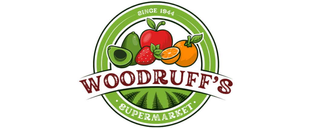 A theme logo of Woodruff Supermarket